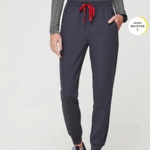 FIGS women's Zamora High Waisted Jogger Scrub Pants, XS, Charcoal